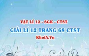 Giải Vật lí 12 trang 68 Chân trời Sáng tạo